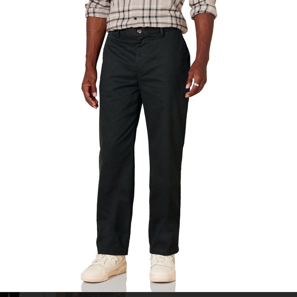 Amazon Essentials Men's Dark Black Dress Pants